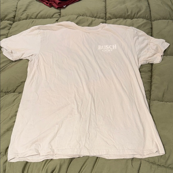 Cream Busch Light Men's T-Shirt - Picture 1 of 5